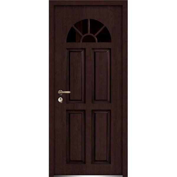 Vdomdoors Sample of Color Dark Brown Oak for the Exterior Door BALLUCIO1788ED-BRW-SAM